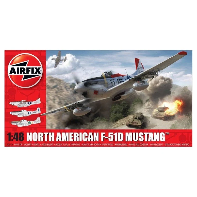 Airfix A05136 1/48 North American F-51D Mustang - Image 6