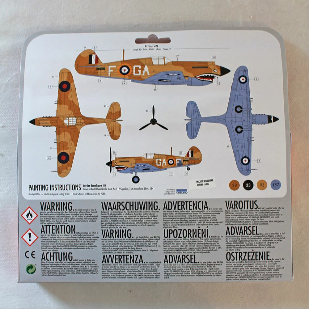 Airfix A55101 1/72 Curtiss Tomahawk IIB Starter Set - Image 2