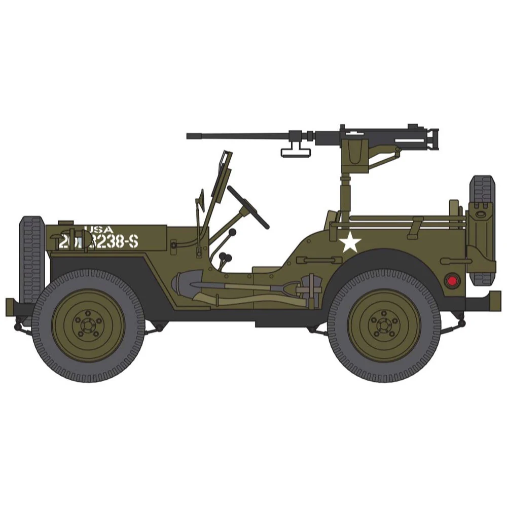 Airfix A55117 1/72 Small Gift Set Willys MB Jeep - Image 3