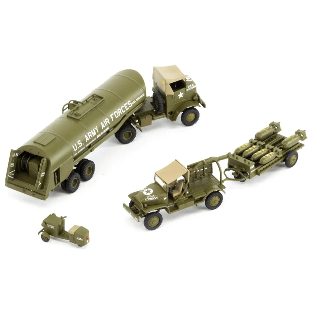 Airfix A06304 1/72 USAAF Bomber Re-Supply Set Autocar U-7144-T 4x4 Tractor Unit and F-1 Fuel Trailer - Image 3
