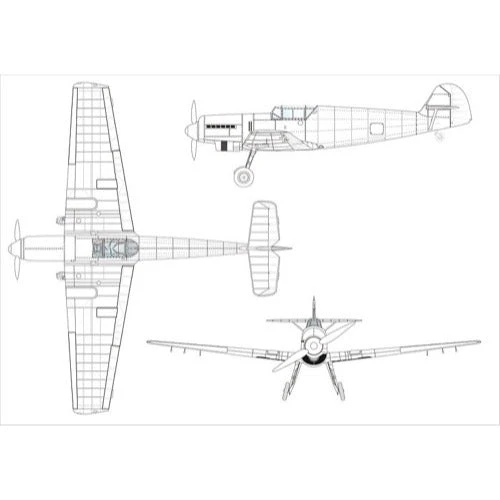 Airfix A02029B 1/72 Messerschmitt Bf109G-6 - Image 3