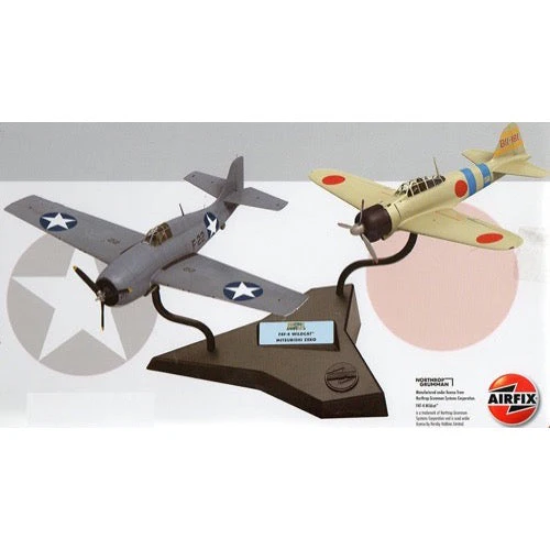 Airfix A50184 1/72 Grumman F-4F4 Wildcat and Mitsubishi Zero Dogfight Double Gift Set - Image 2