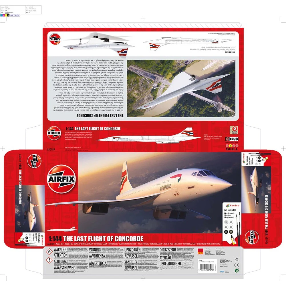 Airfix A50189 1/144 Concorde Gift Set - Image 7