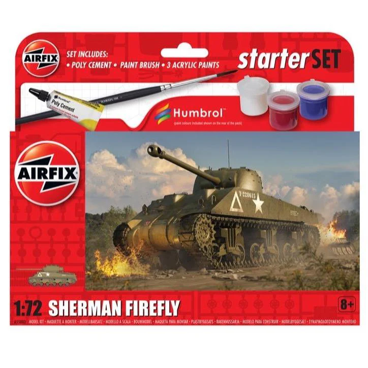 Airfix A55003 1/72 Sherman Firefly Starter Set