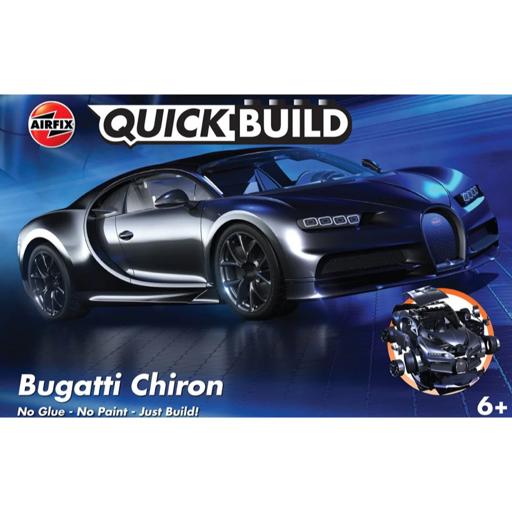 Airfix J6025 Bugatti Chiron Black QuickBuild