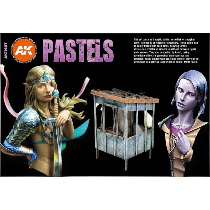 AK Interactive 11607 3rd Generation Acrylics Pastels Colour Set - Image 3