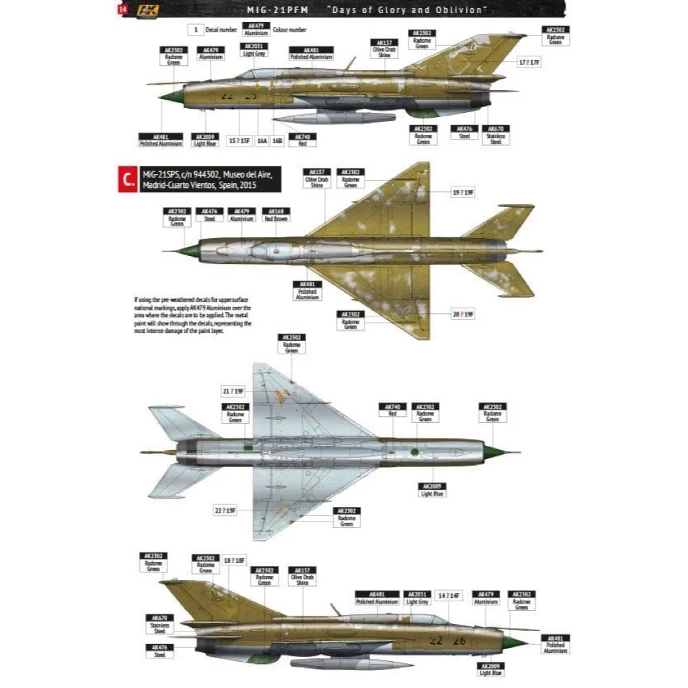 AK Interactive 148003 1/48 MiG-21PFM - Image 9