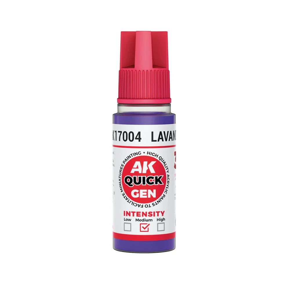 AK Interactive 17004 Quick Gen Lavender 18ml Acrylic Paint