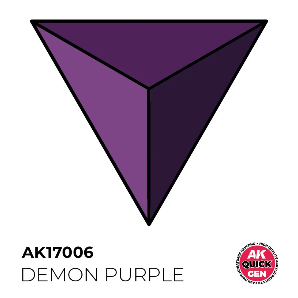 AK Interactive 17006 Quick Gen Demon Purple 18ml Acrylic Paint - Image 2