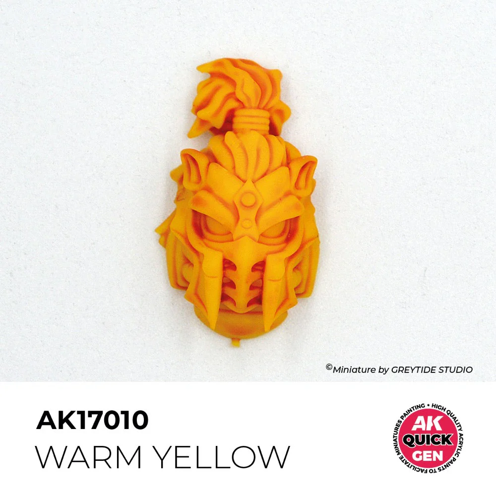 AK Interactive 17010 Quick Gen Warm Yellow 18ml Acrylic Paint - Image 3