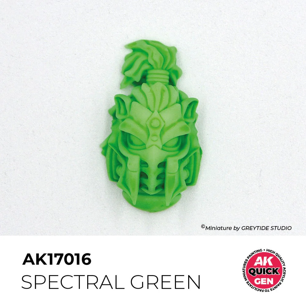 AK Interactive 17016 Quick Gen Spectral Green 18ml Acrylic Paint - Image 3