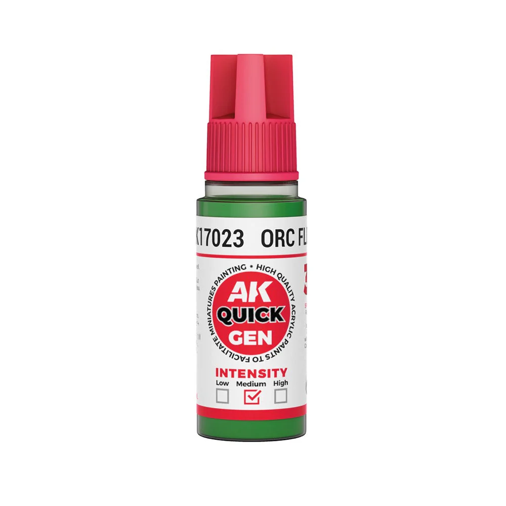 AK Interactive 17023 Quick Gen Orc Flesh 18ml Acrylic Paint
