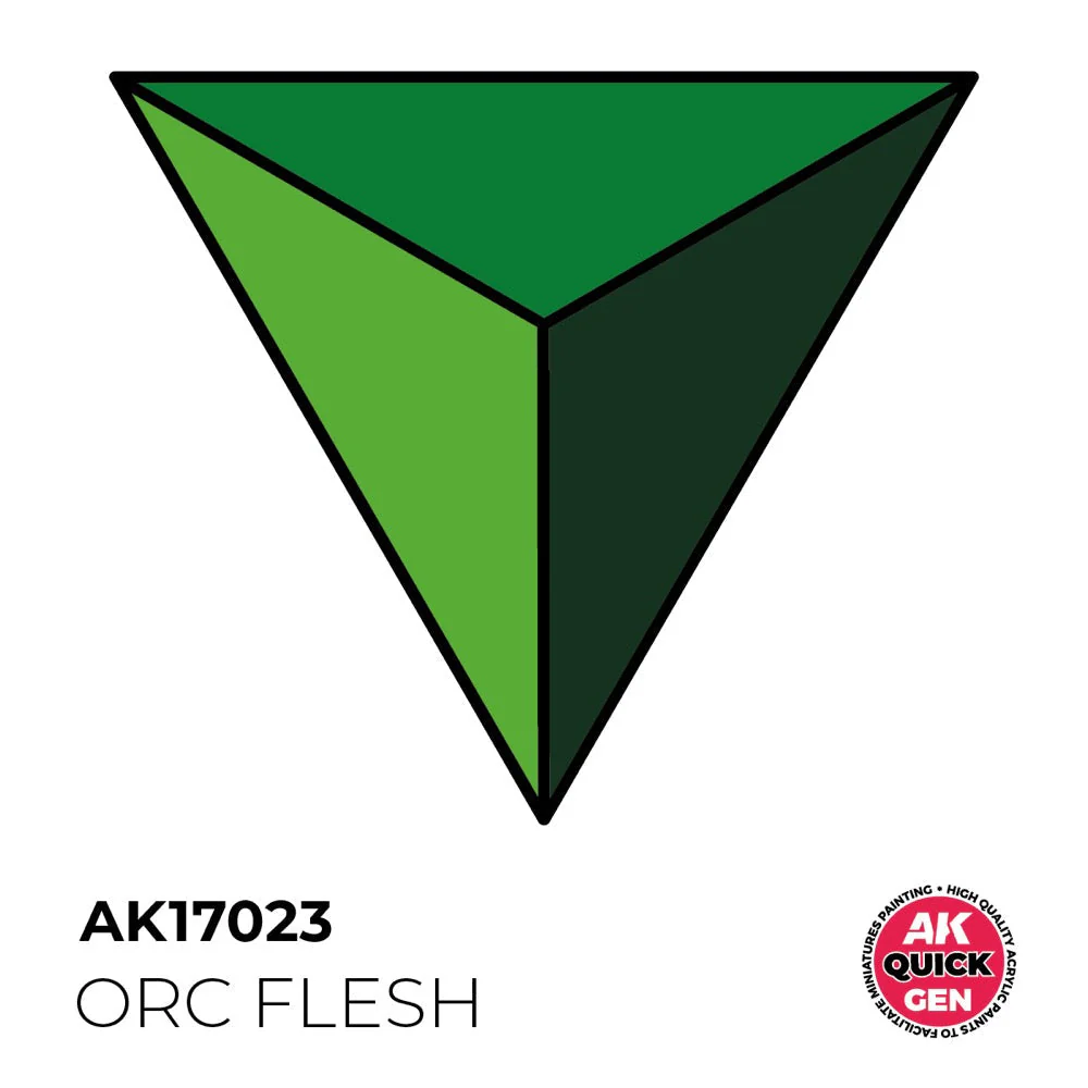 AK Interactive 17023 Quick Gen Orc Flesh 18ml Acrylic Paint - Image 2