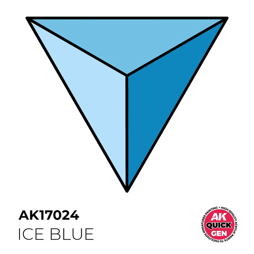 AK Interactive 17024 Quick Gen Ice Blue 18ml Acrylic Paint - Image 2