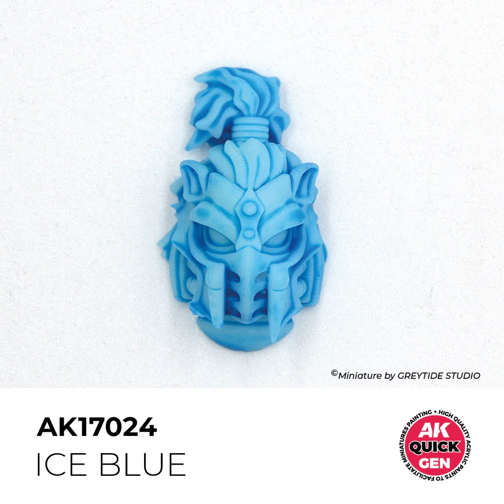 AK Interactive 17024 Quick Gen Ice Blue 18ml Acrylic Paint - Image 3