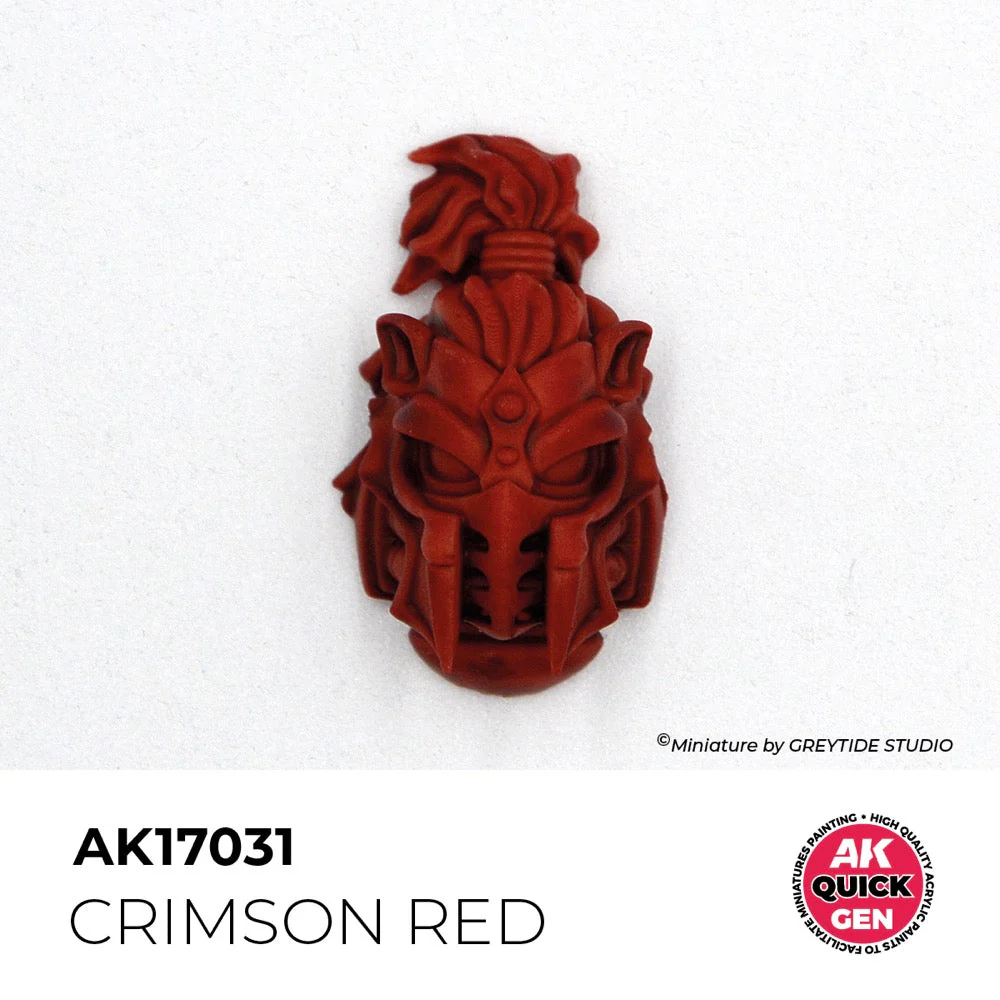 AK Interactive 17031 Quick Gen Crimson Red 18ml Acrylic Paint - Image 3