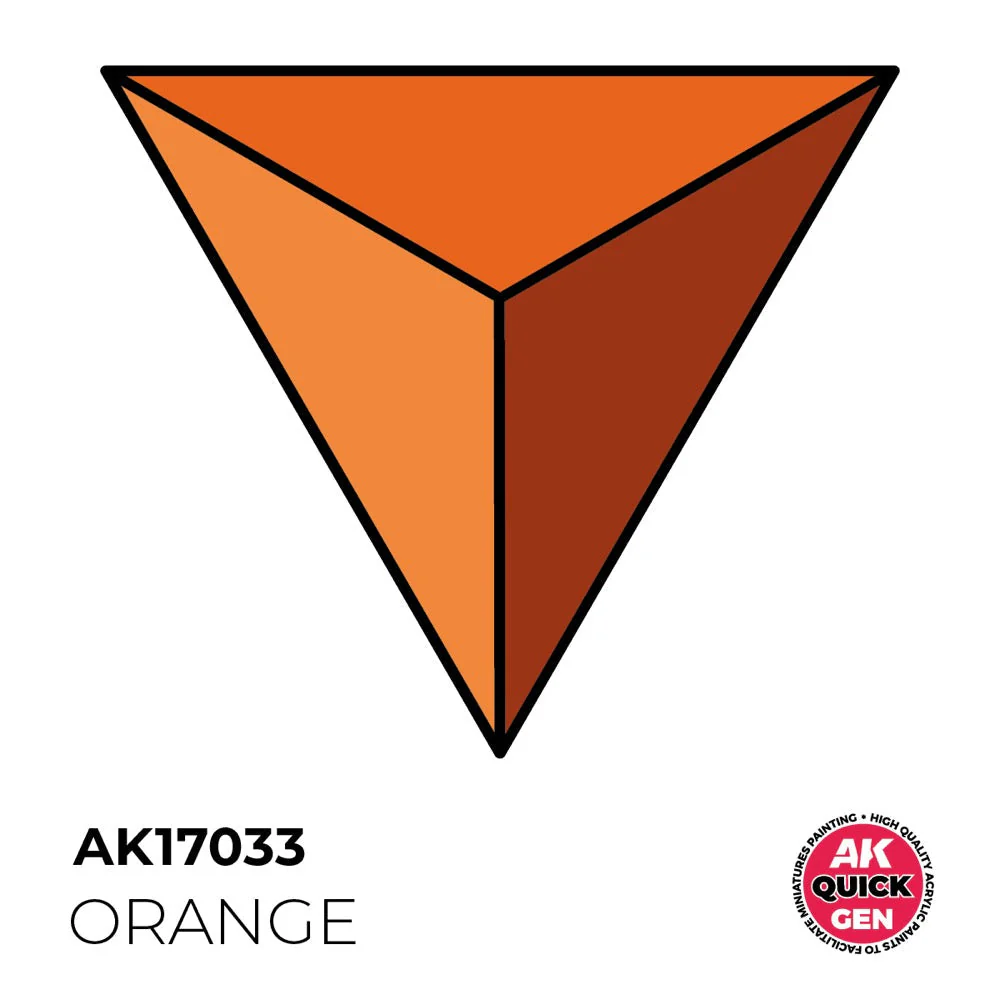 AK Interactive 17033 Quick Gen Orange 18ml Acrylic Paint - Image 2