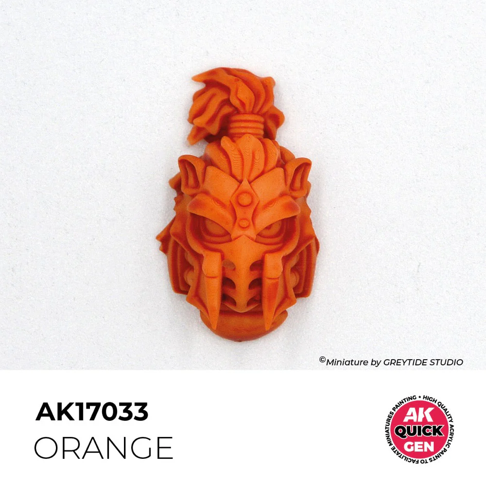 AK Interactive 17033 Quick Gen Orange 18ml Acrylic Paint - Image 3