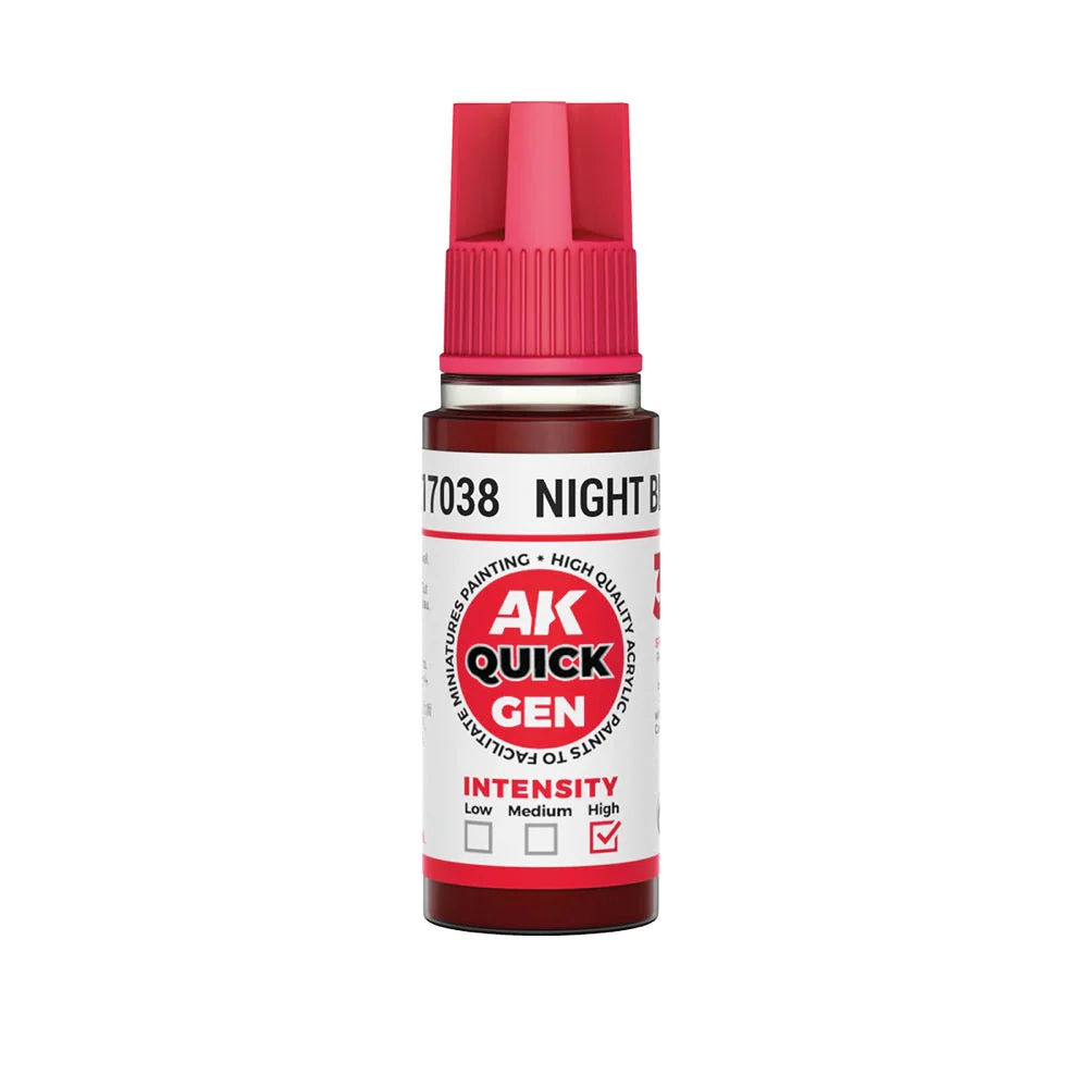 AK Interactive 17038 Quick Gen Night Blood 18ml Acrylic Paint