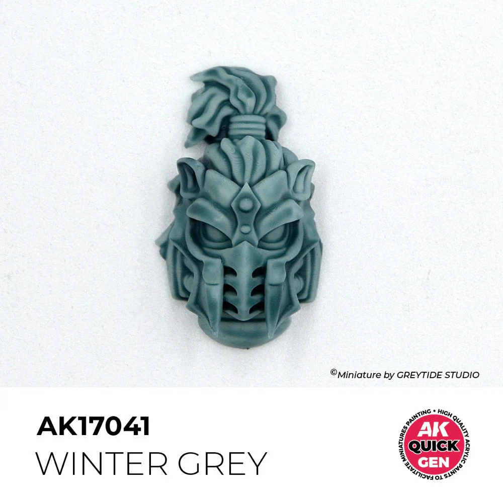 AK Interactive 17041 Quick Gen Winter Grey 18ml Acrylic Paint - Image 3