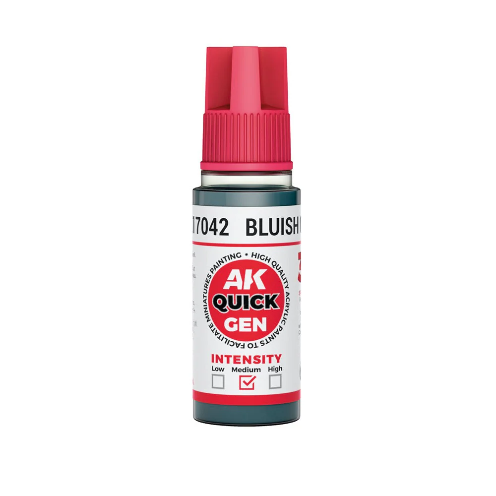 AK Interactive 17042 Quick Gen Bluish Grey 18ml Acrylic Paint