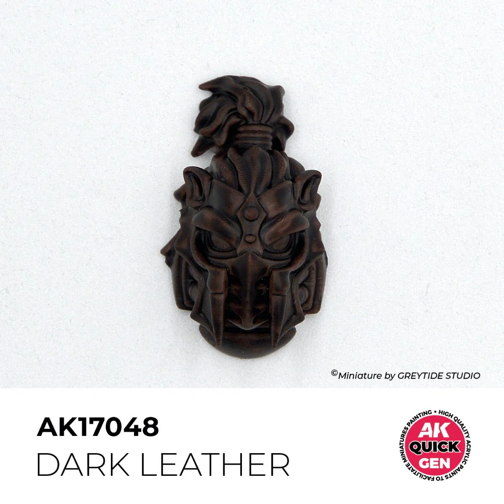 AK Interactive 17048 Quick Gen Dark Leather 18ml Acrylic Paint - Image 3