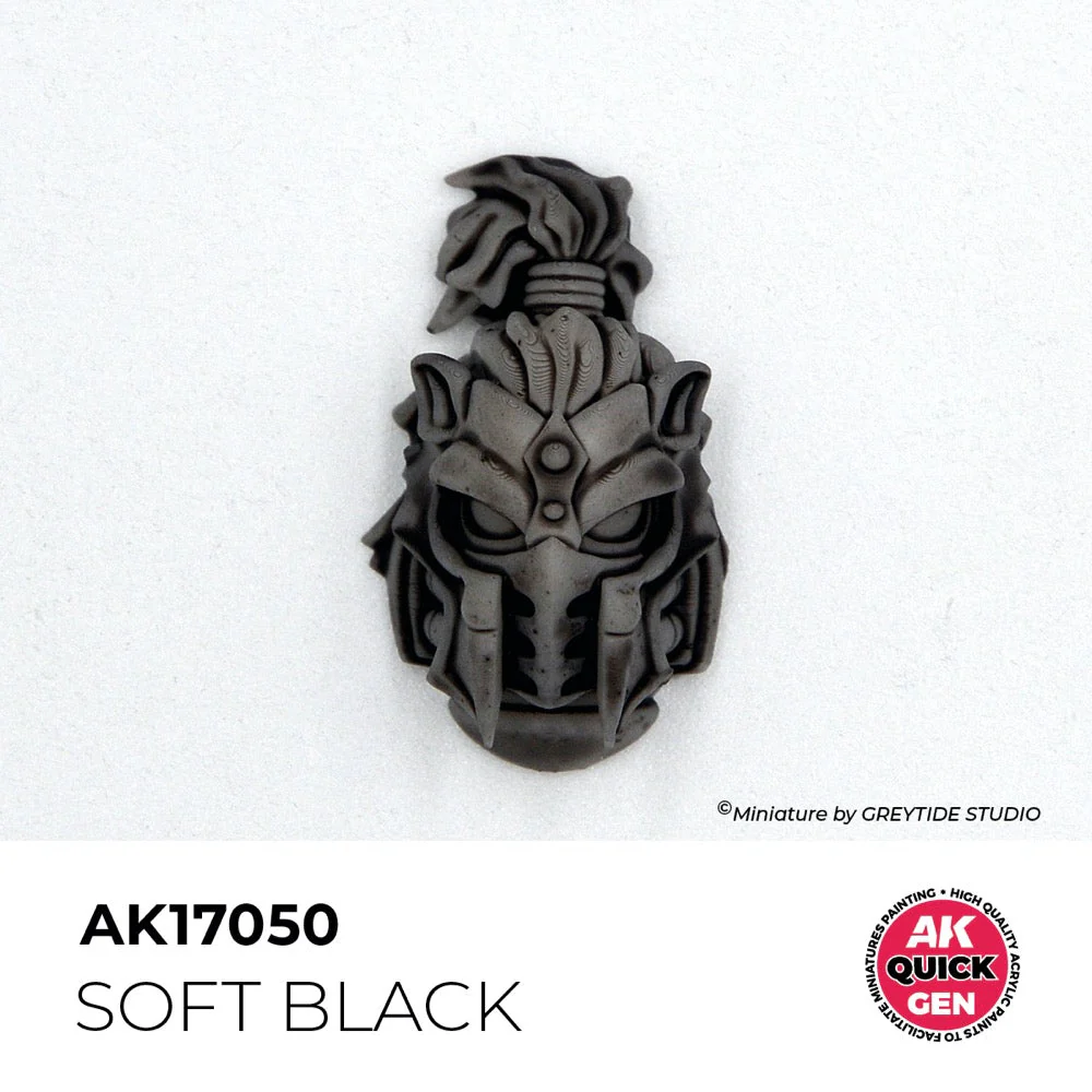 AK Interactive 17050 Quick Gen Soft Black 18ml Acrylic Paint - Image 3