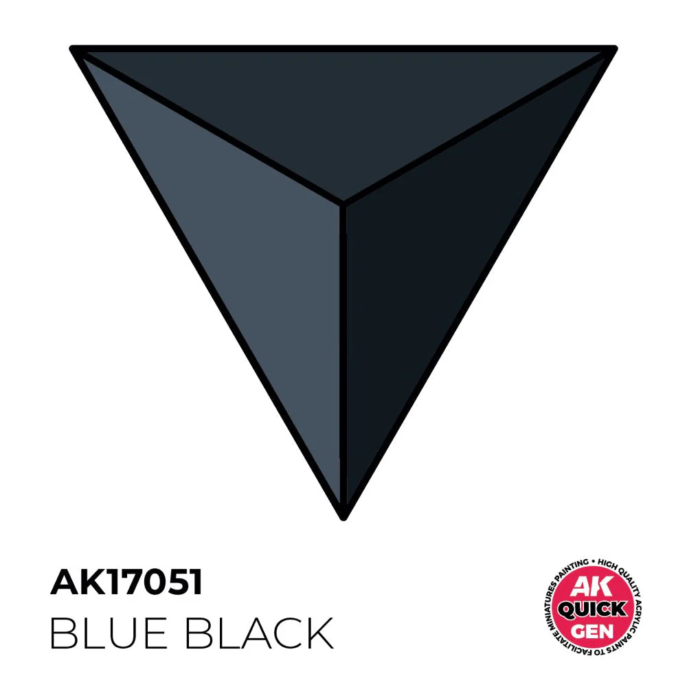 AK Interactive 17051 Quick Gen Blue Black 18ml Acrylic Paint - Image 2