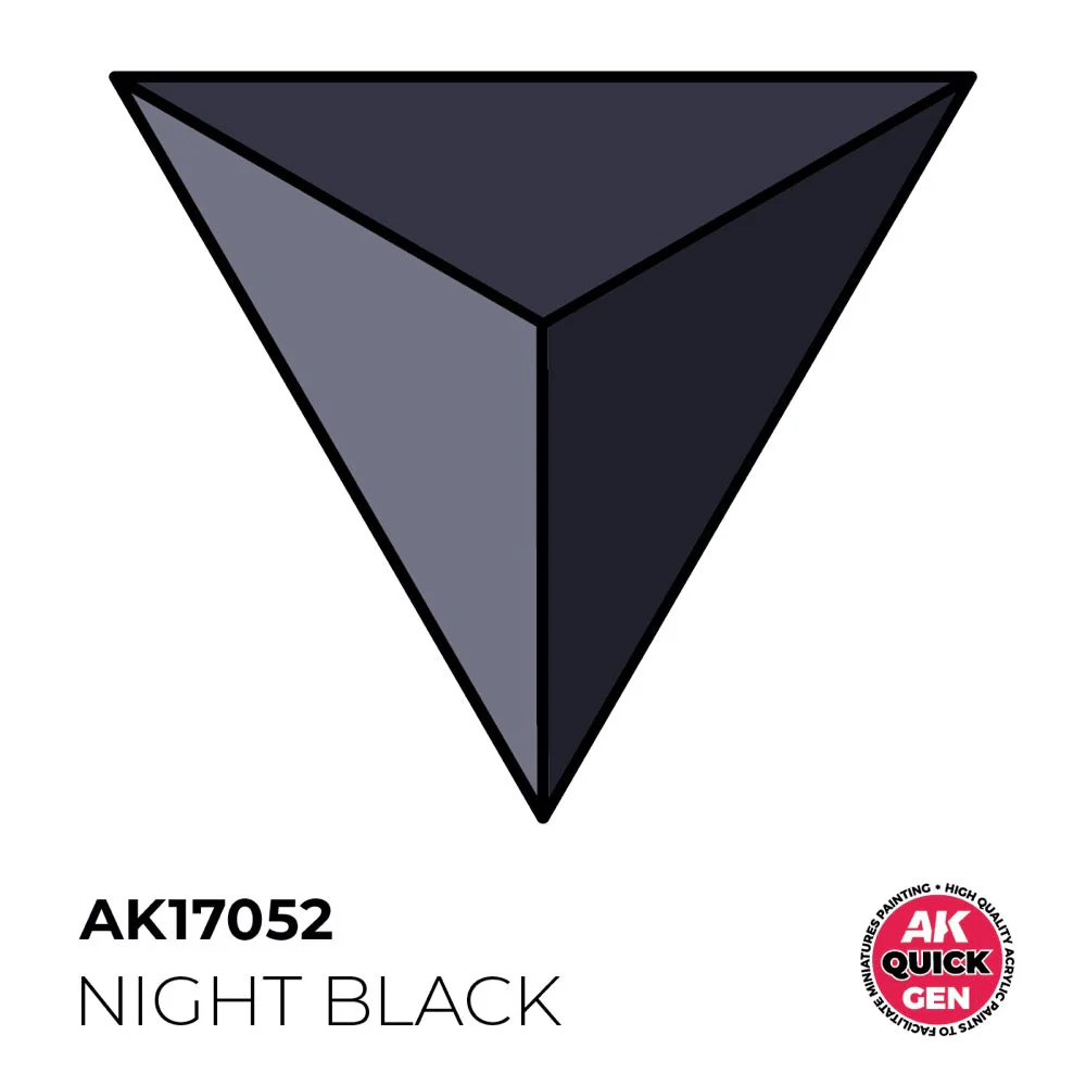 AK Interactive 17052 Quick Gen Night Black 18ml Acrylic Paint - Image 2