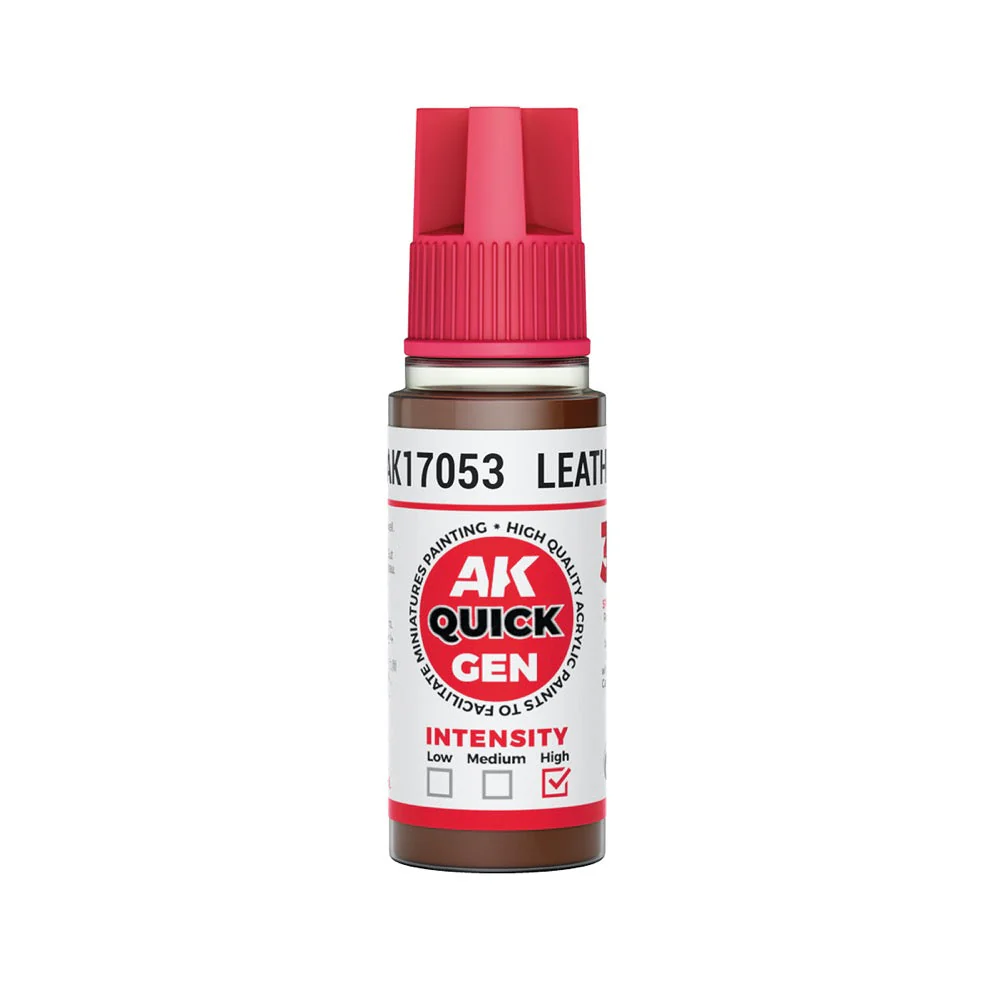 AK Interactive 17053 Quick Gen Leather 18ml Acrylic Paint