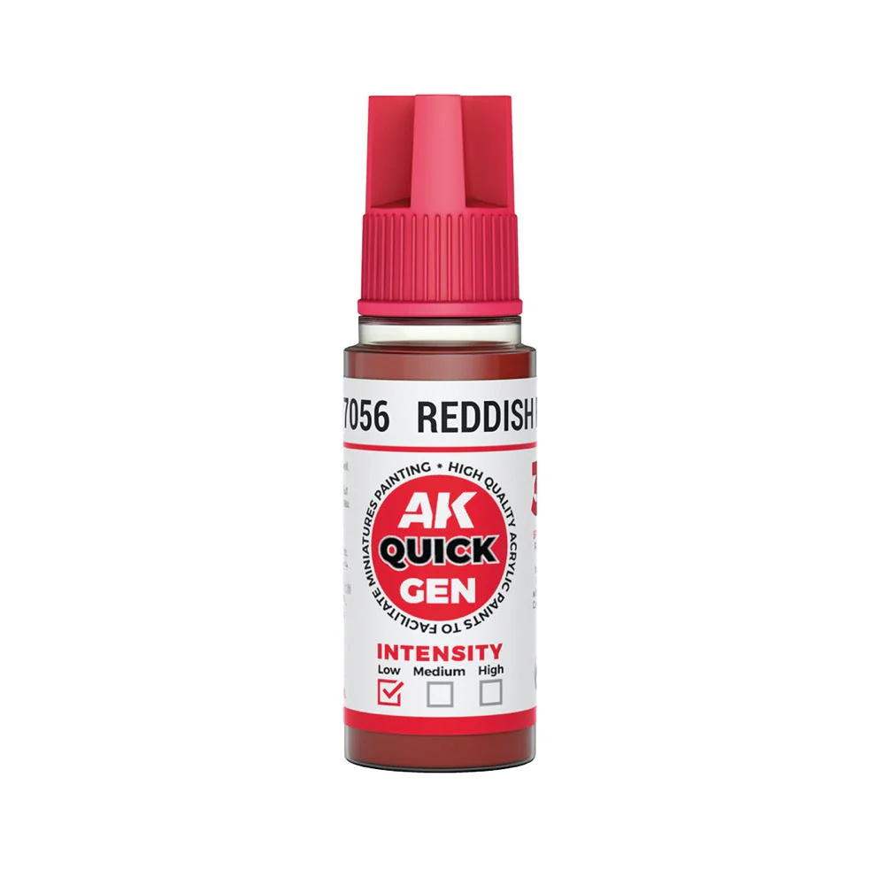 AK Interactive 17056 Quick Gen Reddish Flesh 18ml Acrylic Paint