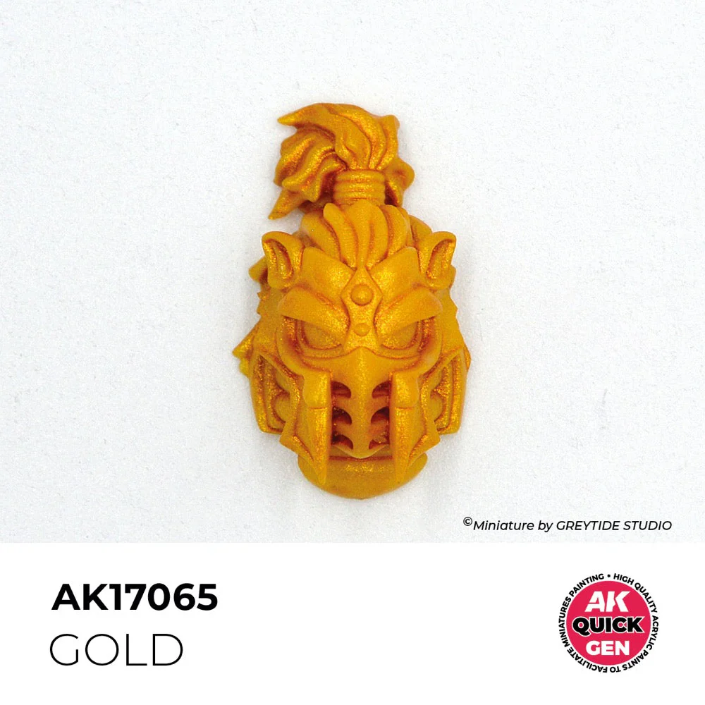 AK Interactive 17065 Quick Gen Gold 18ml Acrylic Paint - Image 3