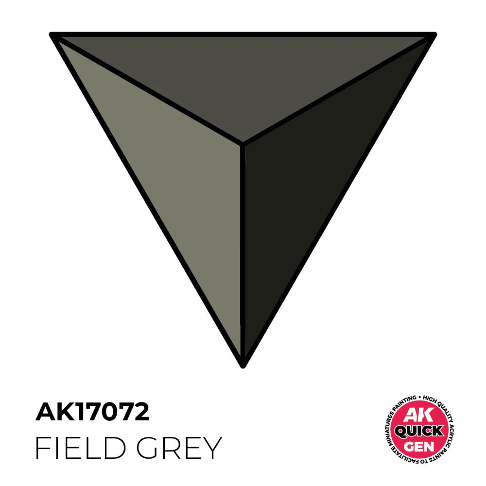 AK Interactive 17072 Quick Gen Field Grey 18ml Acrylic Paint - Image 2