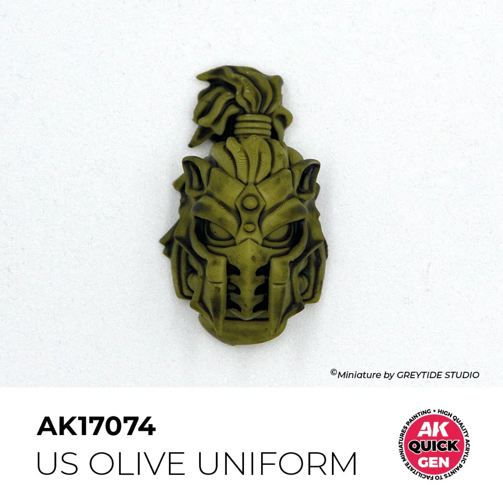 AK Interactive 17074 Quick Gen US Olive Uniform 18ml Acrylic Paint - Image 3