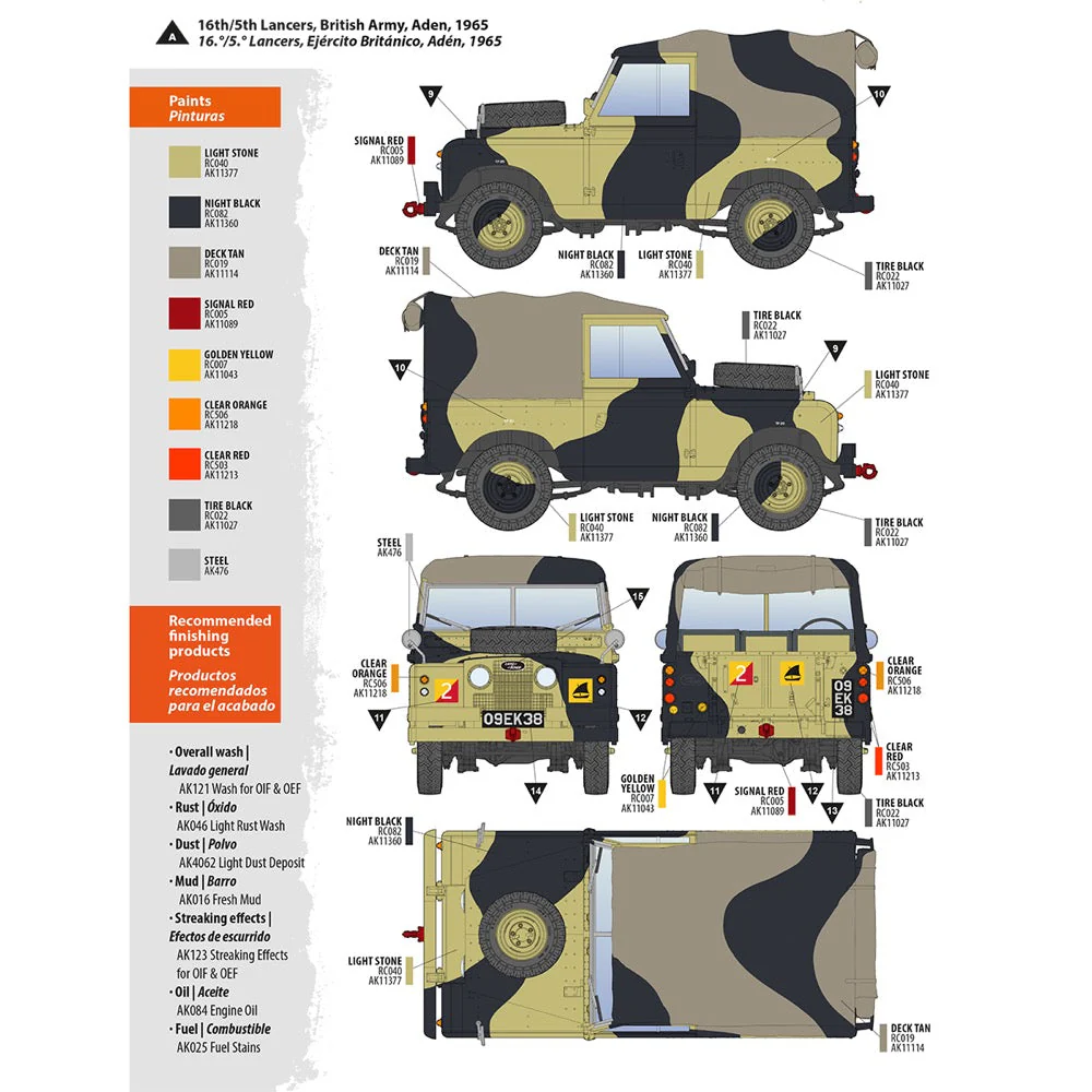 AK Interactive 35012 1/35 Land Rover 88 Series IIA Rover 8 - Image 2