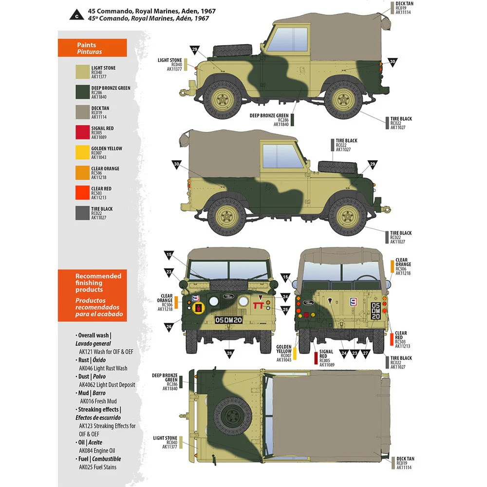 AK Interactive 35012 1/35 Land Rover 88 Series IIA Rover 8 - Image 3