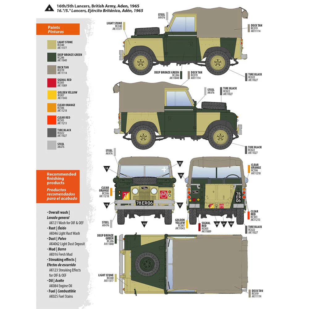 AK Interactive 35012 1/35 Land Rover 88 Series IIA Rover 8 - Image 4