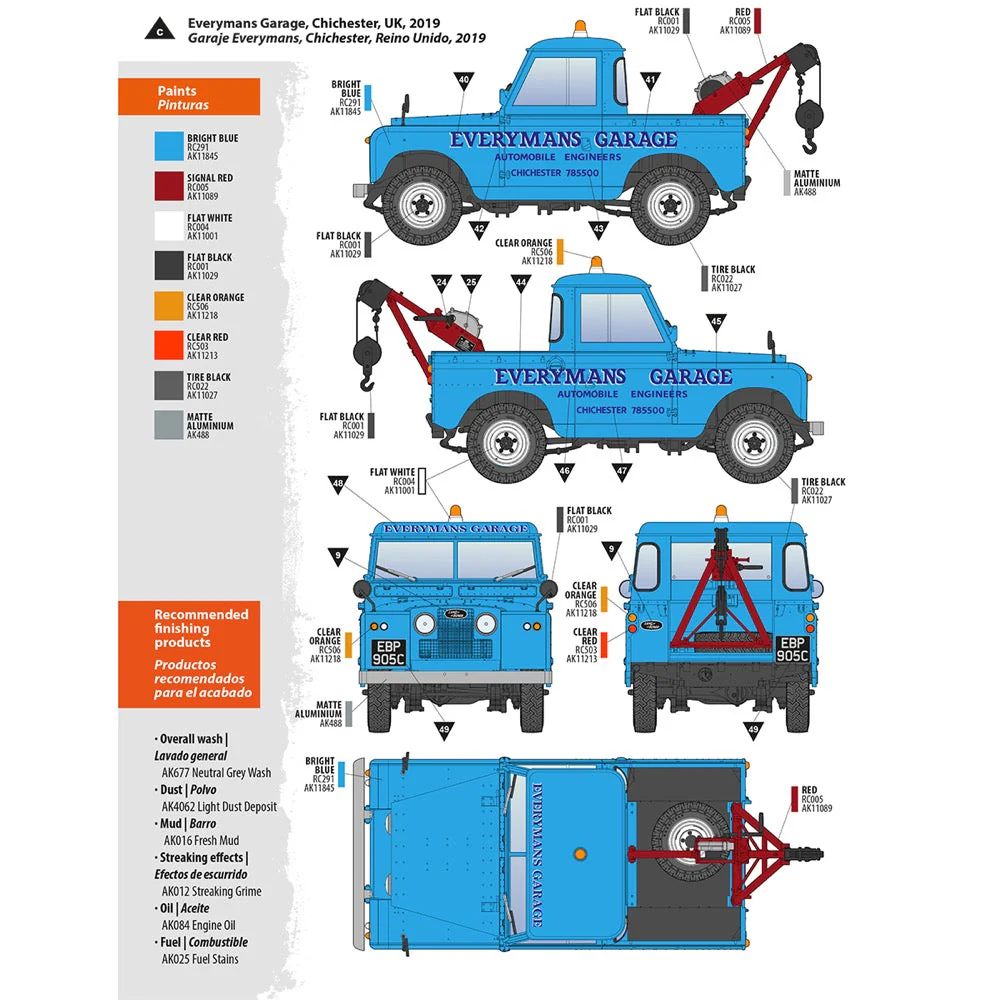 AK Interactive 35014 1/35 Land Rover 88 Series IIA Crane Tow Truck - Image 4