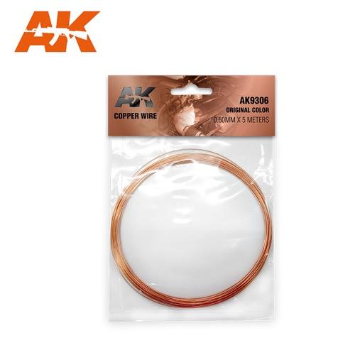 AK Interactive 9306 Copper Wire 0.60mm x 5m