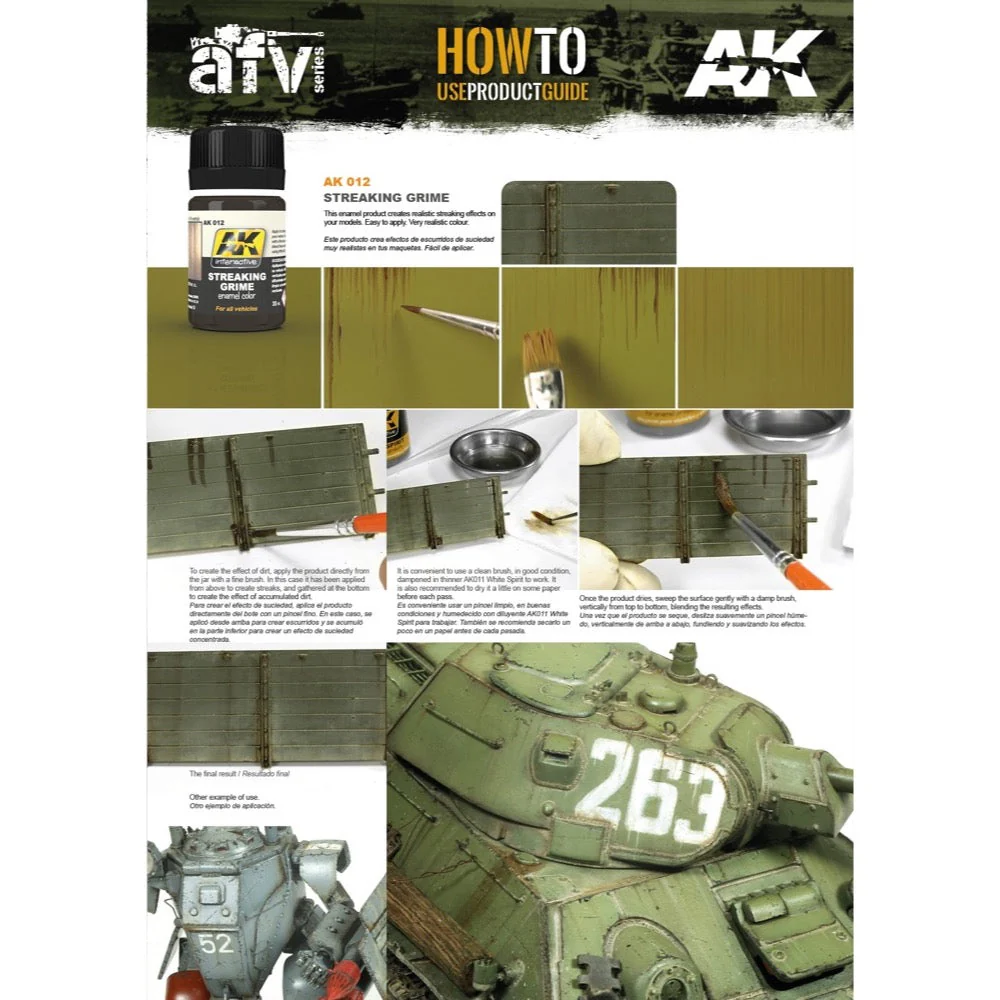AK Interactive AK012 Weathering Streaking Grime General Enamel 35ml - Image 3