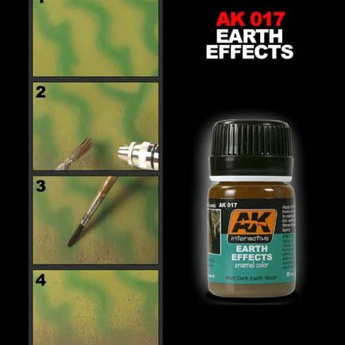 AK Interactive AK017 Weathering Earth Effects Enamel 35mL - Image 2