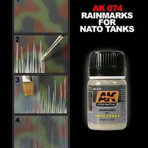 AK Interactive AK074 Weathering Rainmarks Effects Enamel 35mL - Image 2