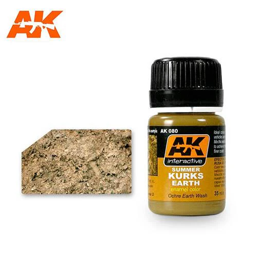 AK Interactive AK080 Weathering Summer Kursk Earth Effects Enamel 35mL