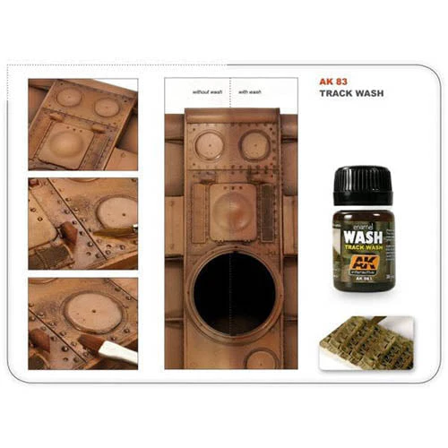 AK Interactive AK083 Weathering Track Wash Enamel 35ml - Image 2