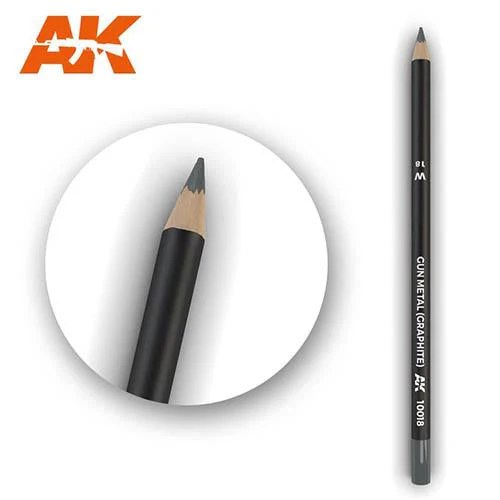 AK Interactive AK10018 Weathering Pencil Gun Metal (Graphite)