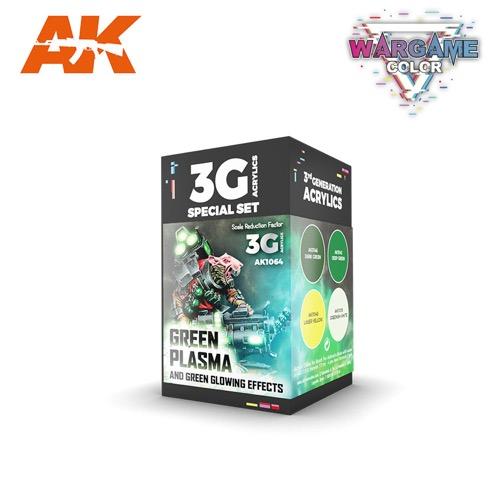 AK Interactive AK1064 Wargame Color Green Plasma and Glowing Effects Acrylic Paint Set (3rd Generation)