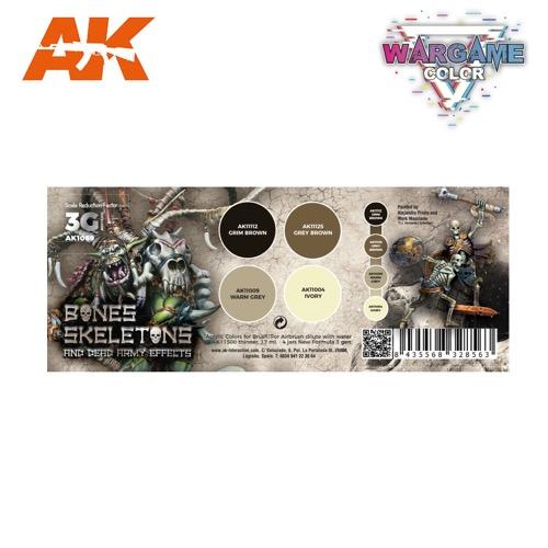 AK Interactive AK1069 Wargame Color Bones and Skeletons Acrylic Paint Set (3rd Generation) - Image 2