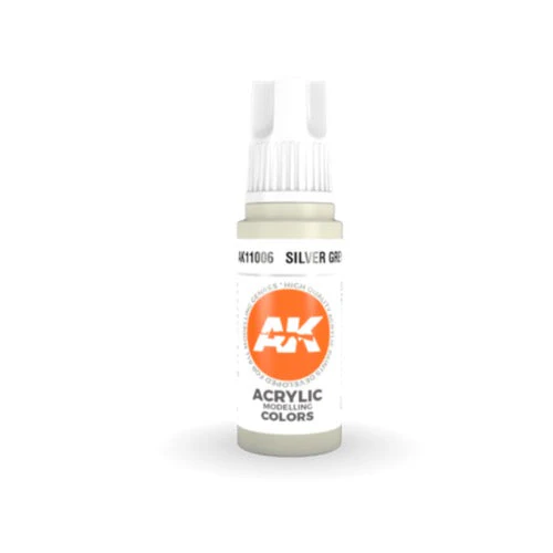 AK Interactive AK11006 Silver Grey Acrylic Paint 17ml (3rd Generation)