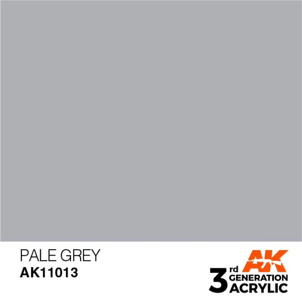 AK Interactive AK11013 Pale Grey Acrylic Paint 17ml (3rd Generation) - Image 2