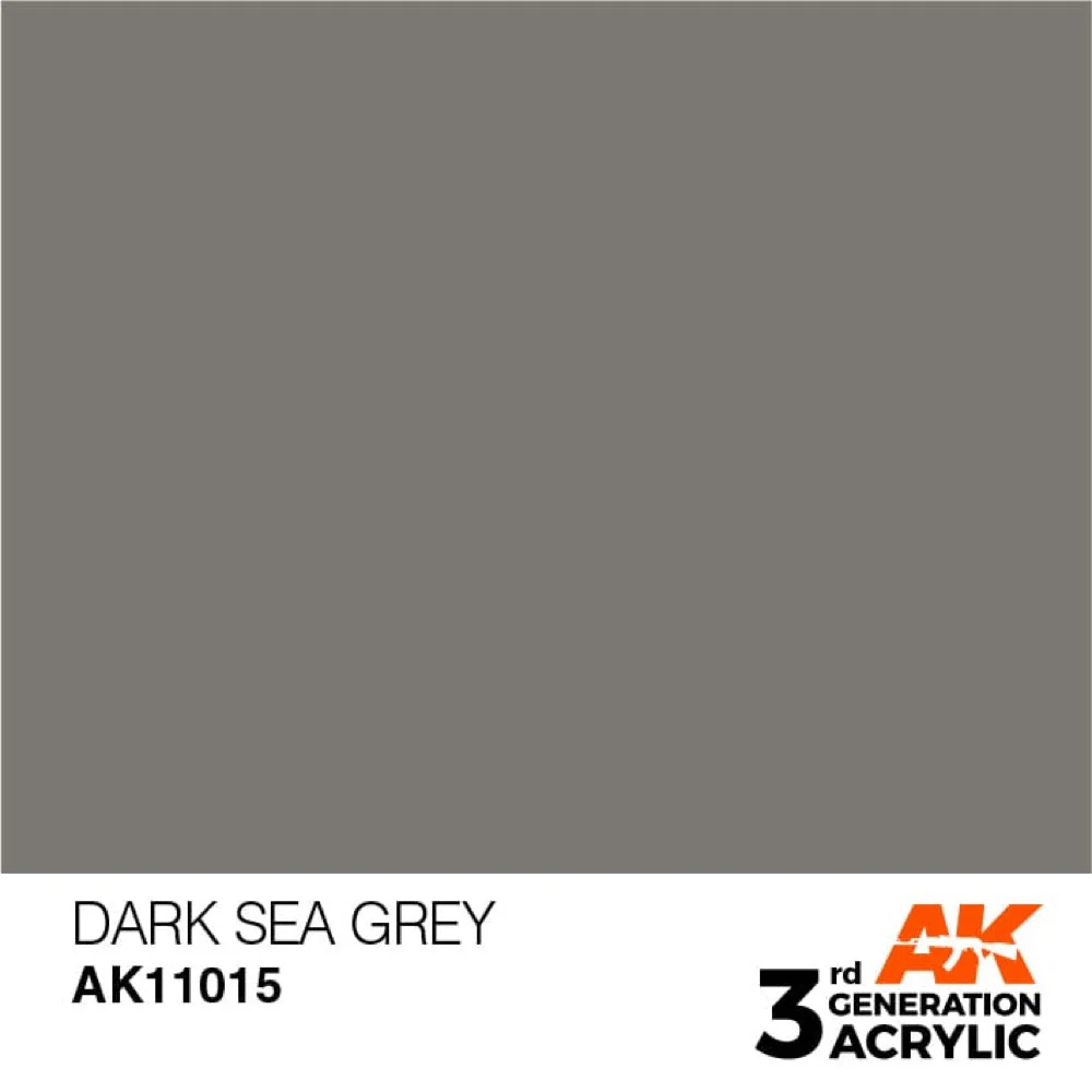AK Interactive AK11015 Dark Sea Grey Acrylic Paint 17ml (3rd Generation) - Image 2